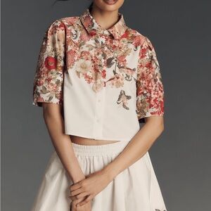 Maeve Lantern sleeve blouse